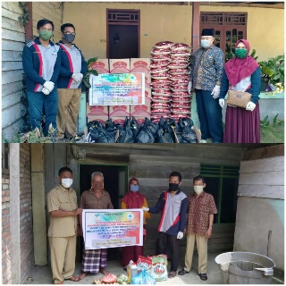 Persiapan PSBB Covid-19, LKS Bina Lansia Inhu Serahkan Bantuan PROGRESLU 2020 di Tiga Kecamatan