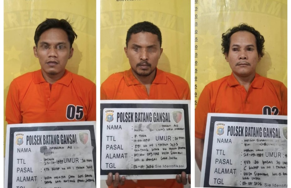 Modus Pura-pura Kena Rampok,  Polres Inhu Amankan Sopir dan Penadah Tepung