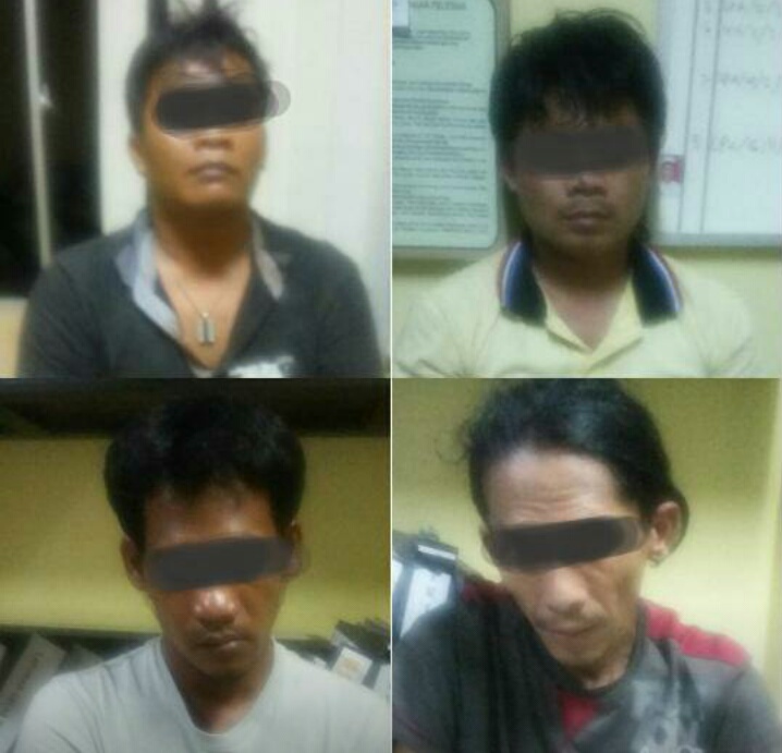 Pesta Narkoba, 4 Pemuda Diciduk Polres Kuansing