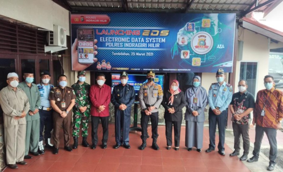Polres Inhil Launching Aplikasi EDS serta Canangkan WBK dan WBBM