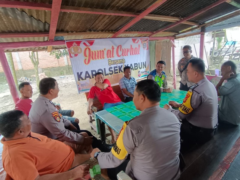 Jumat Curhat, Polsek Kabun Buka Diri 1x24 Jam untuk Masyarakat