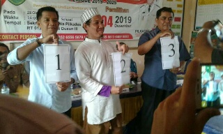54 Desa di Inhu Lakukan Pencabutan Nomor Urut Cakades Secara Serentak Tahun 2019