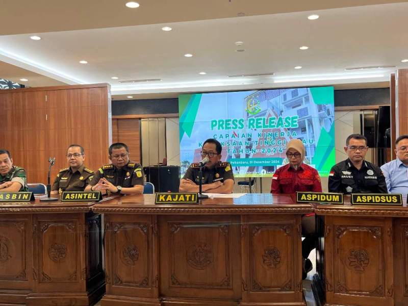 Kilas Balik 2024 Kejati Riau, 12 Perkara Dijatuhi Hukuman Mati