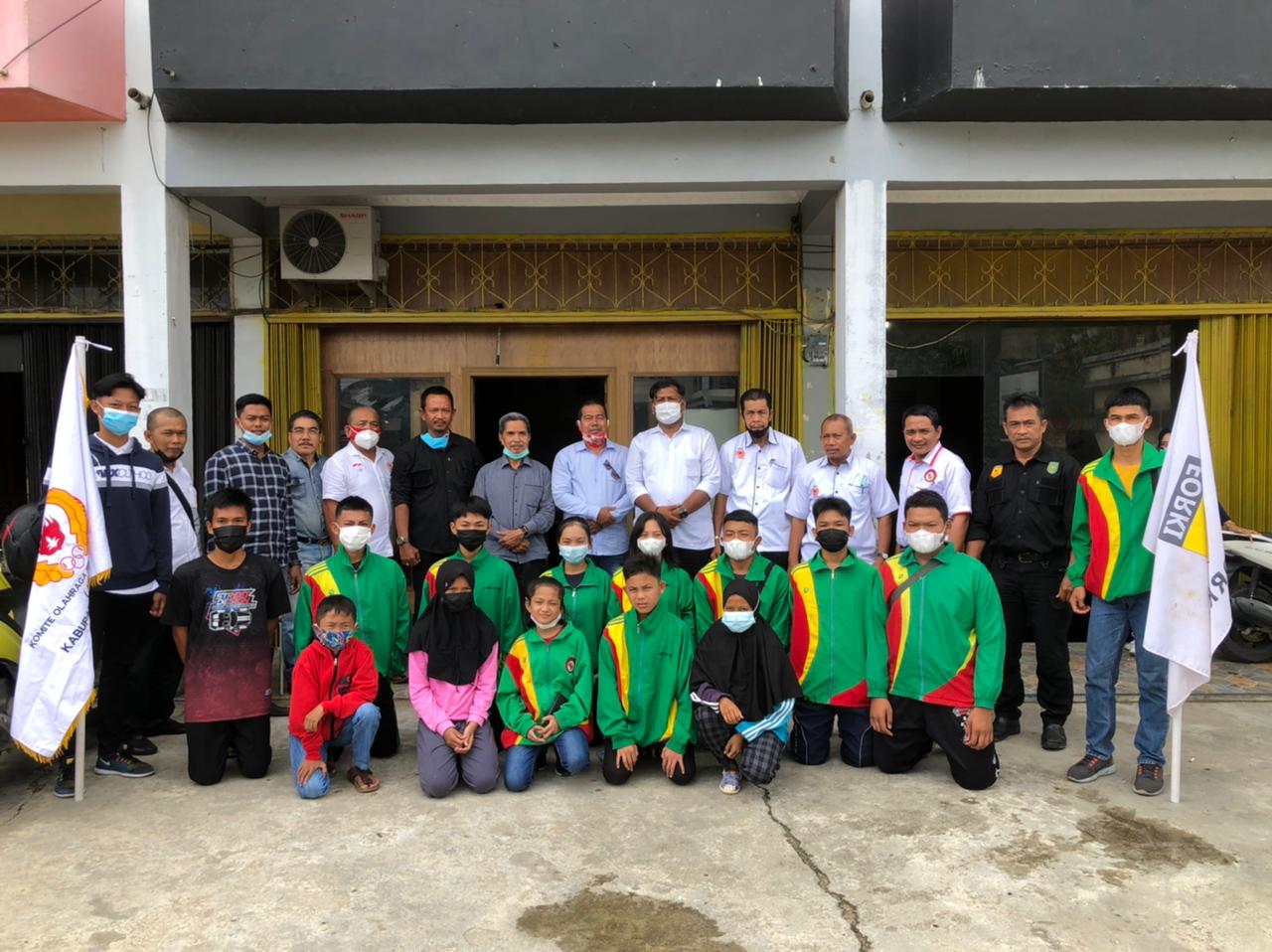 Wakili Inhil, 32 Atlet Karate Ikuti Kejuaraan Shokaido di Bengkalis