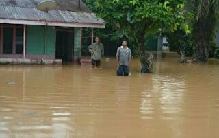 Belasan Rumah di Bangko Terendam Air