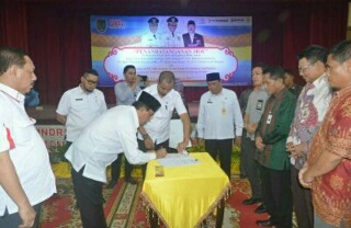Pemkab Inhil Teken MoU Pembayaran PBB Bersama Bank Persepsi dan Kerjasama Dengan PLN