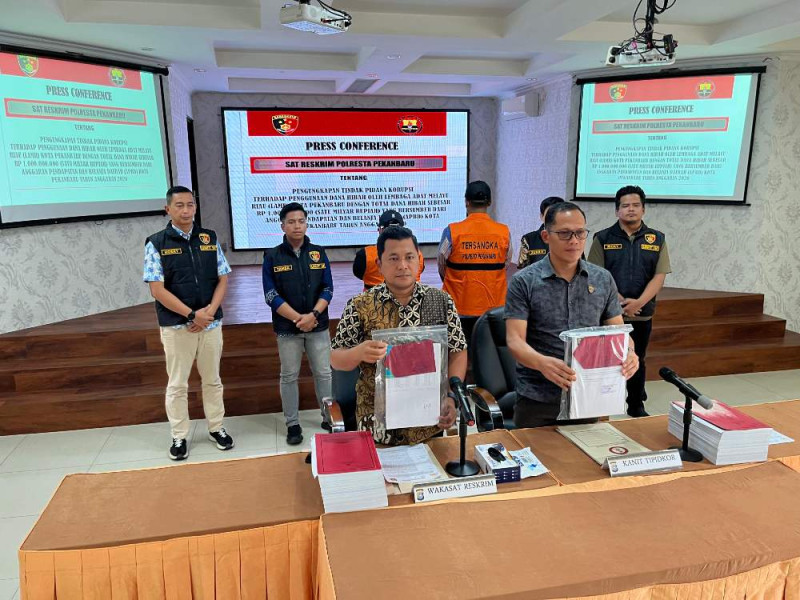 Korupsi Dana Hibah APBD Pemerintah Rp1 Miliar, Mantan Ketua LAM Pekanbaru Ditangkap Polisi