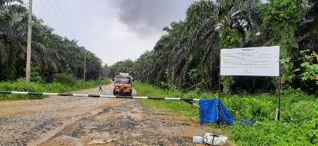 Mantan Direktur PT NHR Pasang Plang Larangan Masuk Menuju Perusahaan, Ini Pemicunya