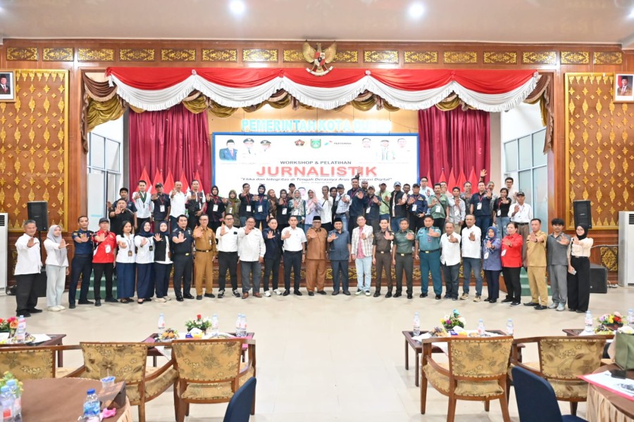 Dibuka Wawako,  PWI Dumai Gelar Workshop dan Pelatihan Jurnalistik Etika dan Integritas