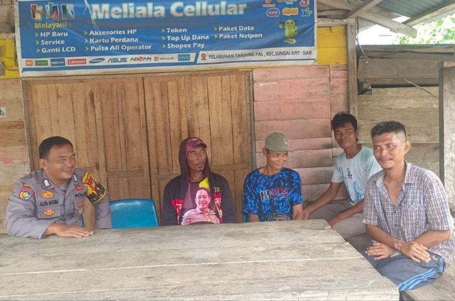 Polsek Sungai Apit Laksanakan Giat Sambang Cooling System Pasca Pilkada