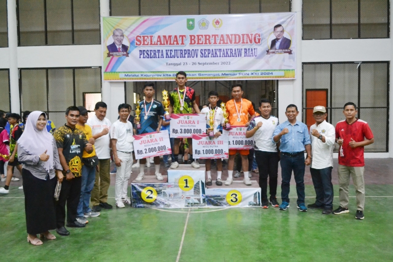 Kejurprov Sepaktakraw Senior 2022, Putra Siak dan Putri Bengkalis Berjaya