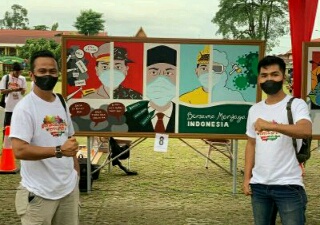 Polres Inhu Juara Festival Mural, Sampaikan Pesan Polisi Tidak Anti Kritik