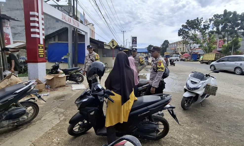 Patroli Polsek Rengat Barat, Pasca Pilkada Merajut Kebersamaan dalam Perbedaan Pandangan Politik