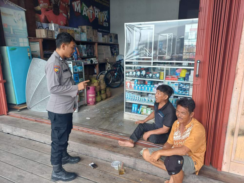 Polsek Concong Minta Masyarakat Desa Panglima Raja Wujudkan Pilkada Damai 2024