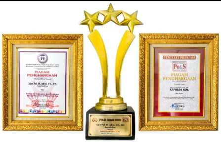 Komnas Perlindungan Anak & Polisi Selebriti Anugerahi Polda Riau Penghargaan