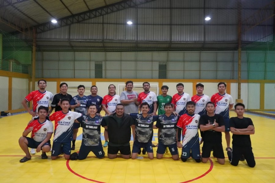 BRI Branch Office Tembilahan dan Bea Cukai Perkuat Sinergi Melalui Olahraga Bersama