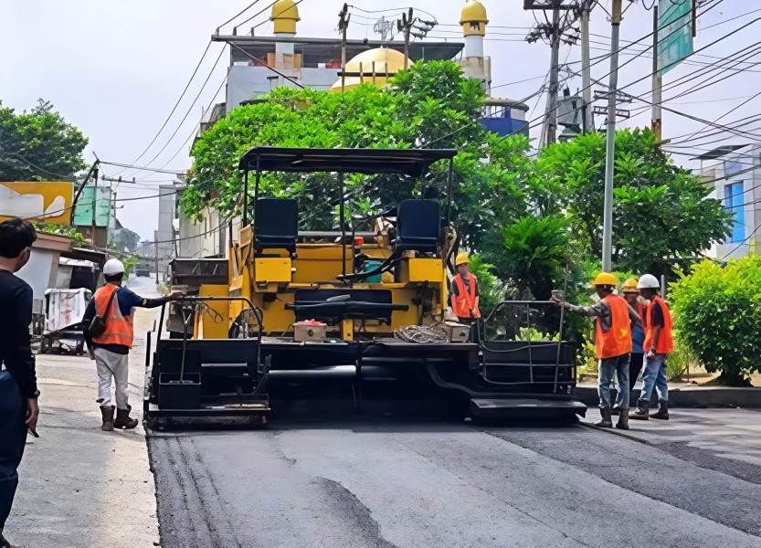 Pemko Pekanbaru Gesa Perbaikan, Jalan Beringin dan Khadijah Ali Kembali Mulus