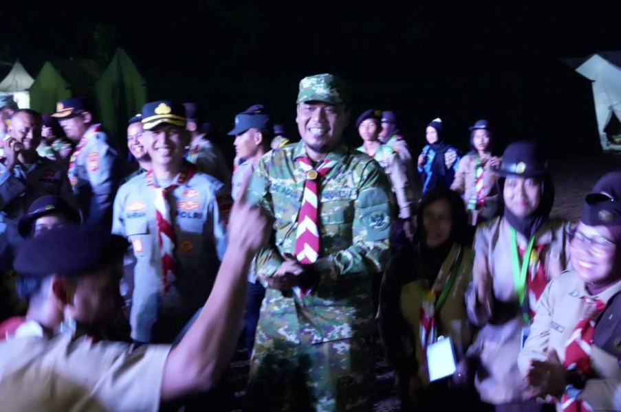 Api Unggun Jambore Karhutla Menyala, Bupati Inhu: Pentingnya Melestarikan Alam Titipan Anak Cucu