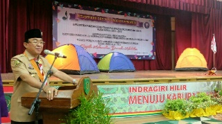 Kamabicab Inginkan Gerakan Pramuka Inhil Jadi Yang Tergiat Se-Riau