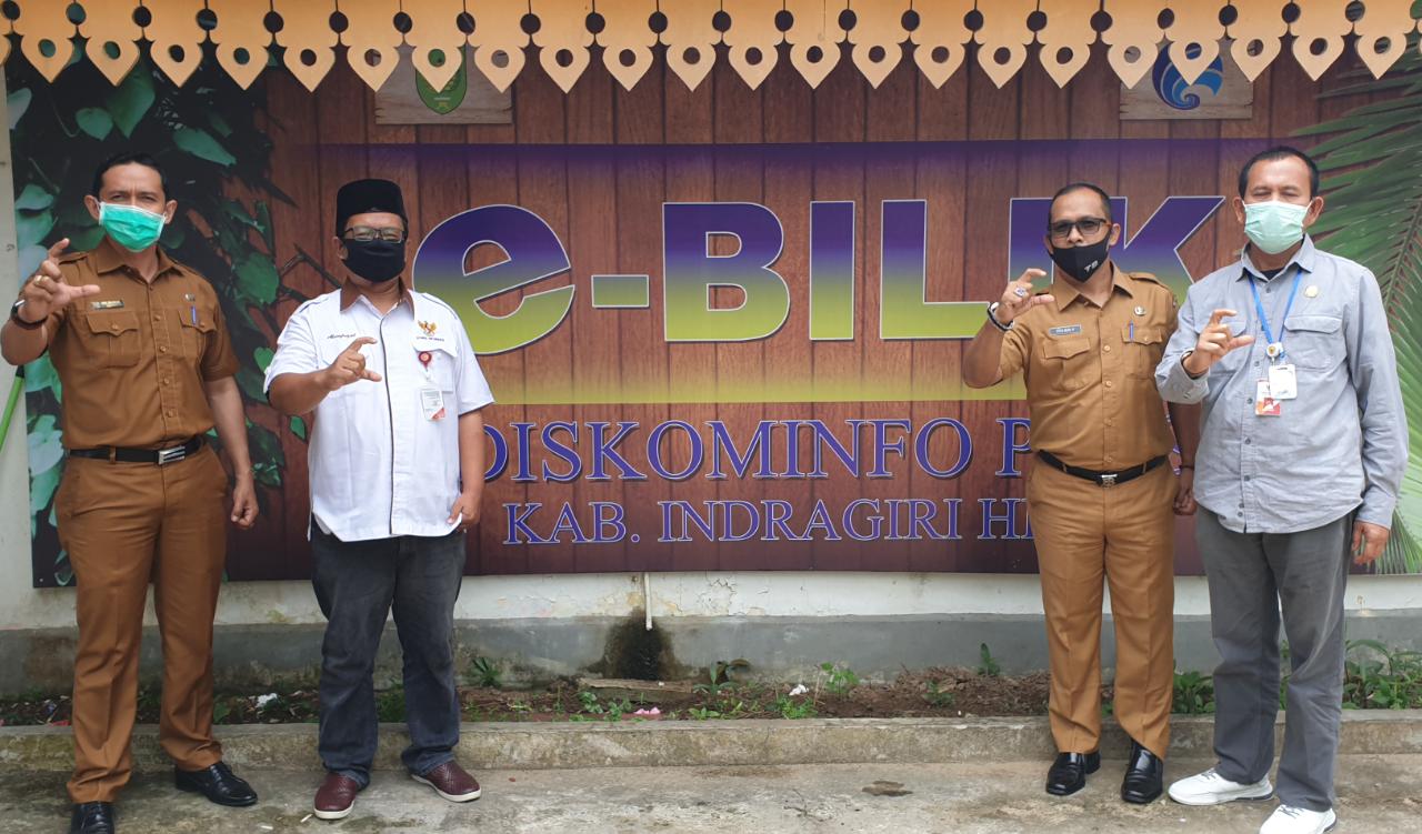 KI Riau Visitasi ke Diskominfopers Inhil Beri Penilaian KIP