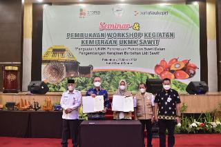 Dukung Program UMKM Pekebunan Sawit, PT Bank Riau Kepri Lakukan PKS dengan Asosiasi Samade