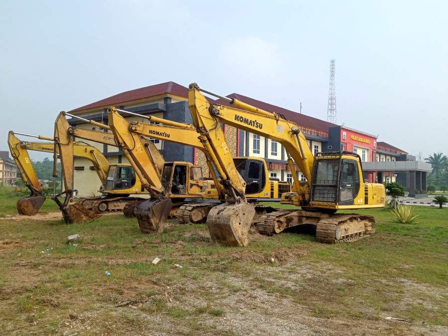 Sepak Terjang Kasat Reskrim Polres Rohul, Dalam 2 Bulan Tahan 3 Alat Berat Penambang Ilegal