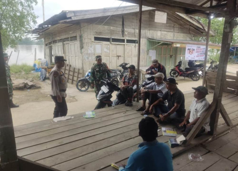 Sambangi Para Tukang Ojek, Polsek Tempuling Ajak Gunakan Hak Pilih Pilkada 2024