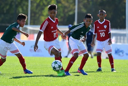 Keren, Bocah Indonesia jadi Top Skorer Danone Nations Cup 2017