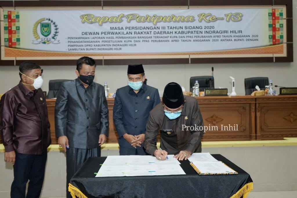 Pemkab Inhil dan DPRD Sepakati KUPA-PPAS Perubahan APBD 2020