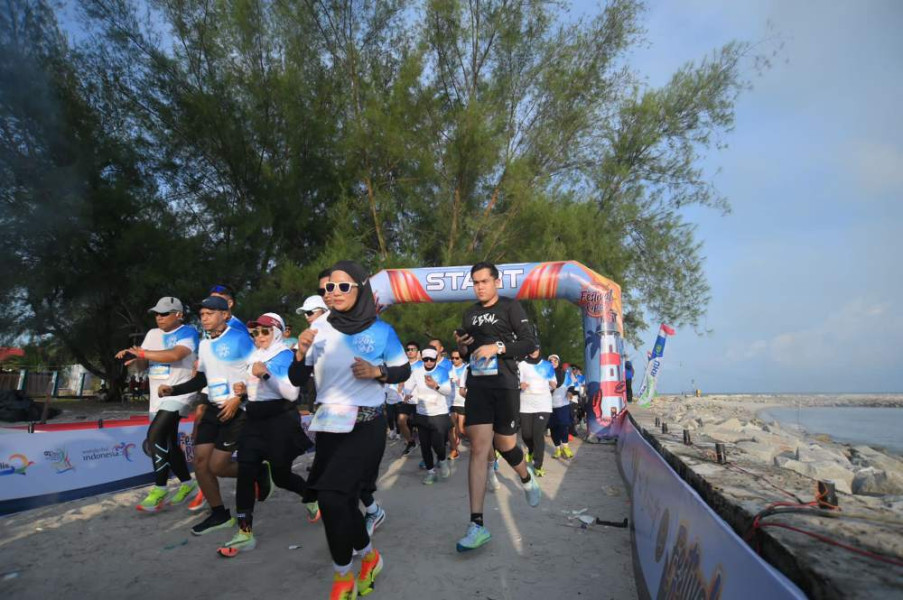 Sukses Digelar, Rupat Fest Running 10K: Lari Sambil Menikmati Pesona Pantai Lapin