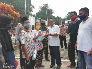 Camat Sentra Hadiri Penyaluran BLT-DD Tahap III Desa Koto Sentajo