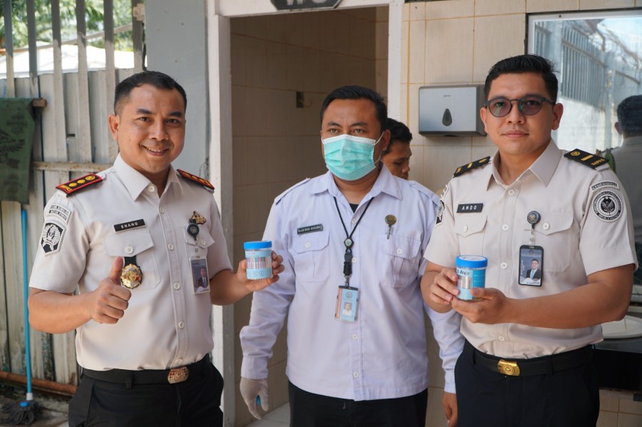 Gandeng APH, Rutan Dumai Gelar Razia Hunian dan Tes Urine Pegawai serta Warga Binaan