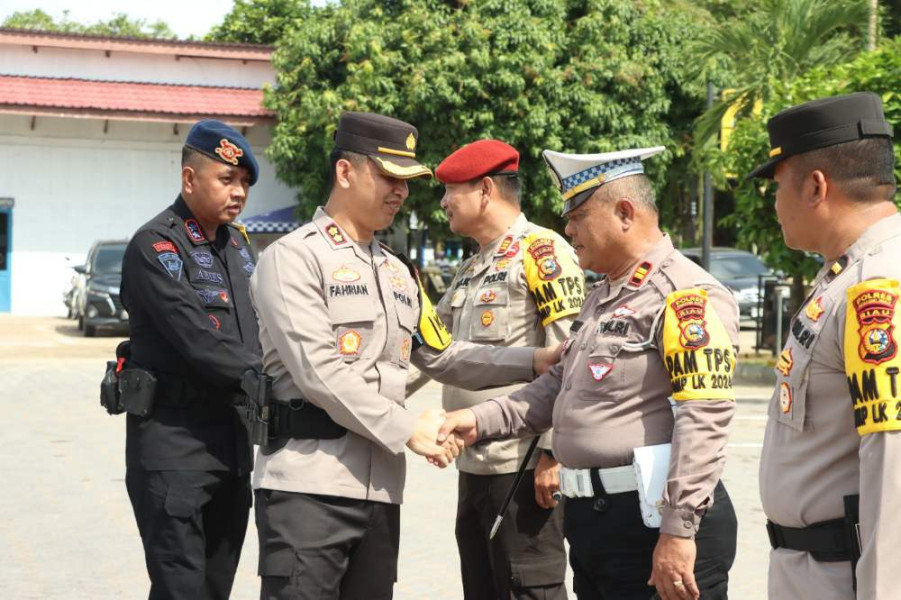 Lepas Personel Pam TPS BKO Polda Riau, Kapolres Inhu Ucapkan Terima Kasih: Pilkada Indragiri Hulu Kondusif