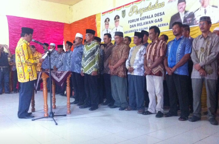 Bupati Inhil Kukuhkan Forum Kepala Desa dan Teladan Kec. GAS