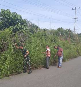 GEMPA Goro Bersihkan Bahu Jalan Kabupaten Pasarbaru-Koto Pangean