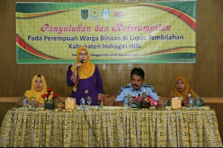 Ketua Pusdatin Puanri Inhil Buka Penyuluhan & Keterampilan Perempuan Warga Binaan Lapas