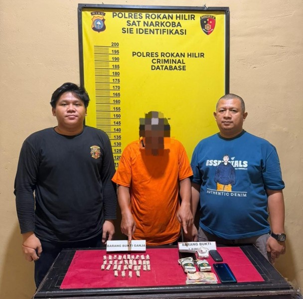 Digerebek di Panipahan, Pria Ini Ditangkap usai Simpan Puluhan  Paket Ganja