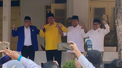 Sah! Golkar, PKB, dan PAN Resmi Dukung Prabowo di Pilpres 2024
