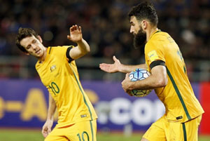 Australia Pastikan Tiket ke Piala Dunia 2018