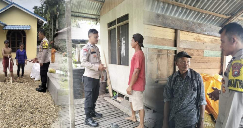 Personel Polsek Tempuling Lakukan Door to Door di Kelurahan Pangkalan Tujuh, Berikan Edukasi Pasca Pilkada 2024