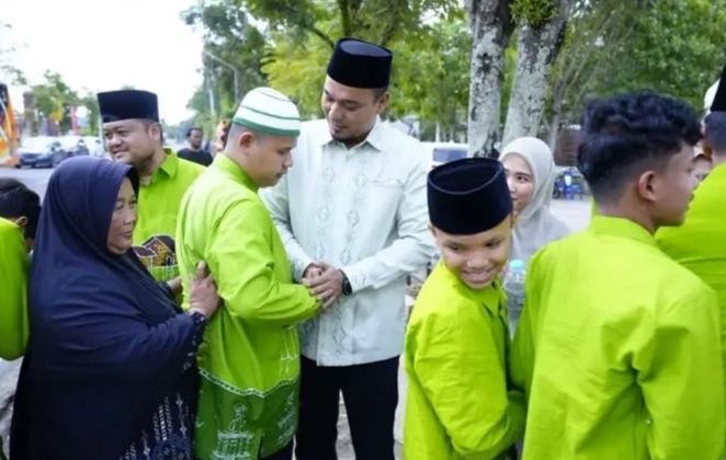 Lompat ke Peringkat 4, Kafilah Inhu Disambut Hangat Bupati Ade Agus