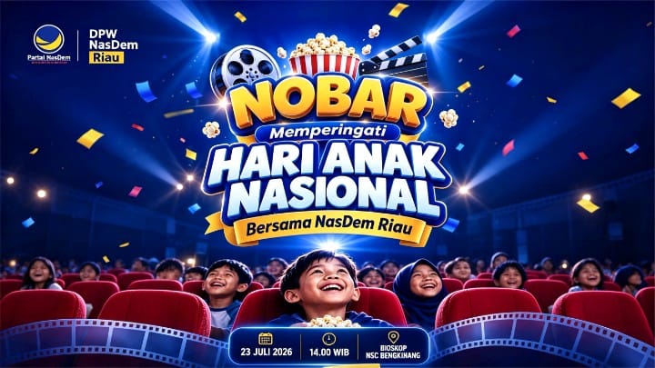 Peringati HAN 2026, NasDem Riau Ajak Anak Panti dan Disabilitas Nobar Film Edukatif