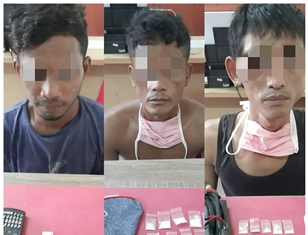 Polres Siak Tangkap Tiga Orang Warga Koto Gasib Terkait Narkoba