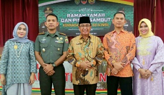 Bupati Wardan Hadiri Pisah Sambut Dandim 0314/Inhil