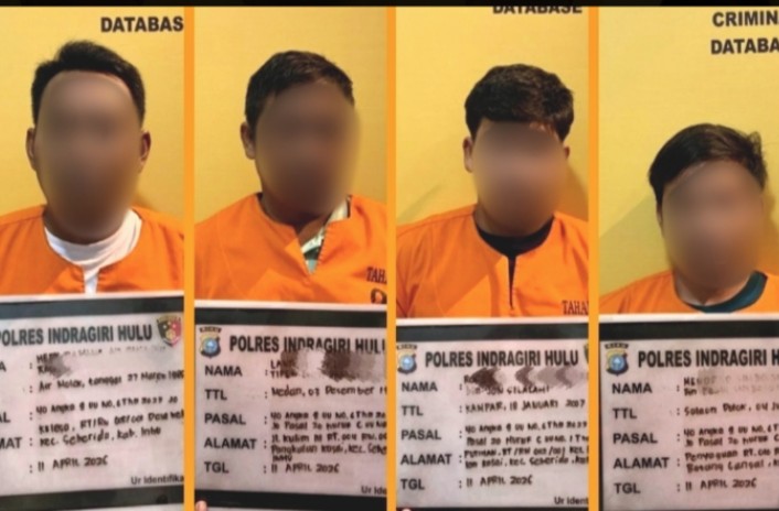 Polres Inhu Amankan 4 Orang Kasus Dugaan Penyelewengan BBM, Termasuk Operator SPBU