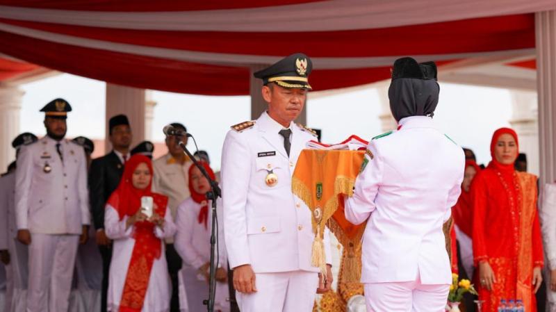Bupati Rohil Jadi Irup HUT ke-78 Republik Indonesia, Ajak Semua Elemen Bangun Rohil