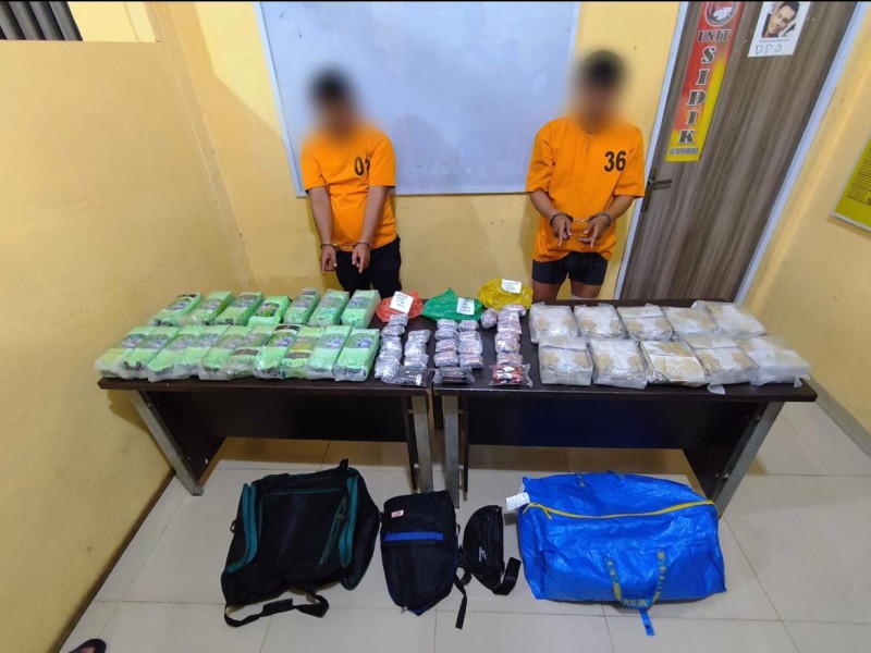 Polres Kepulauan Meranti Gagalkan Penyelundupan 27 Kg Sabu dan Ratusan Cartridge Etomidate