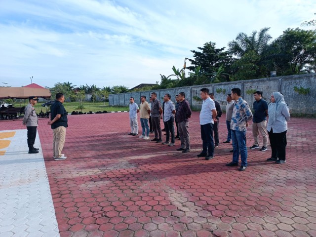 Apel Walpri Pasangan Calon Bupati, Komisioner KPU dan Bawaslu Rokan Hulu.