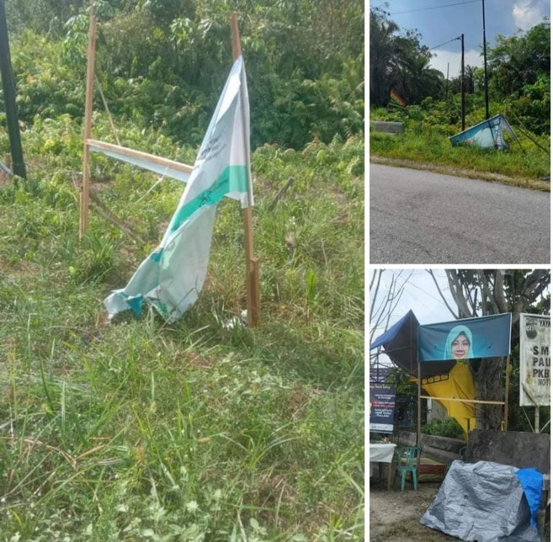 Balihonya Dirusak, Ini Imbauan Dr.Afni Pada Relawan se Siak