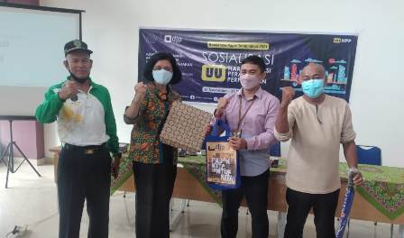 Diskop dan UKM Inhil Bersama KP2KP Tembilahan Laksanakan Sosialisasi UU-HPP